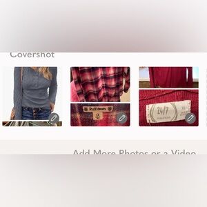 Lot of 3 Colorful Plaid Button-Up flannel, a gray and maroon Henley. Like new xl